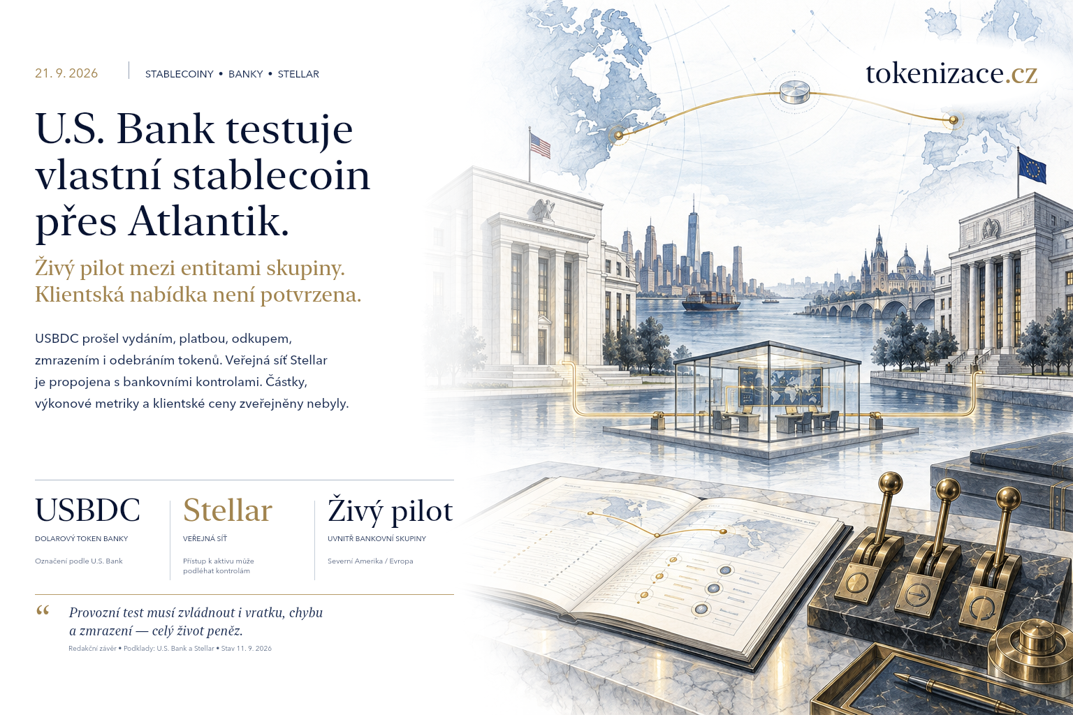 U.S. Bank schickte ihren eigenen Stablecoin über den Atlantik. Entscheidend sind die Regeln der Bank