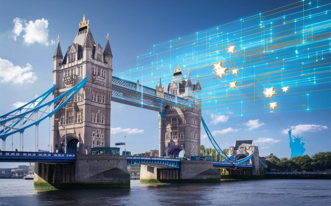 Britské obchodní skupiny chtějí blockchain v dohodě s USA. Tech Bridge má formovat budoucnost financí