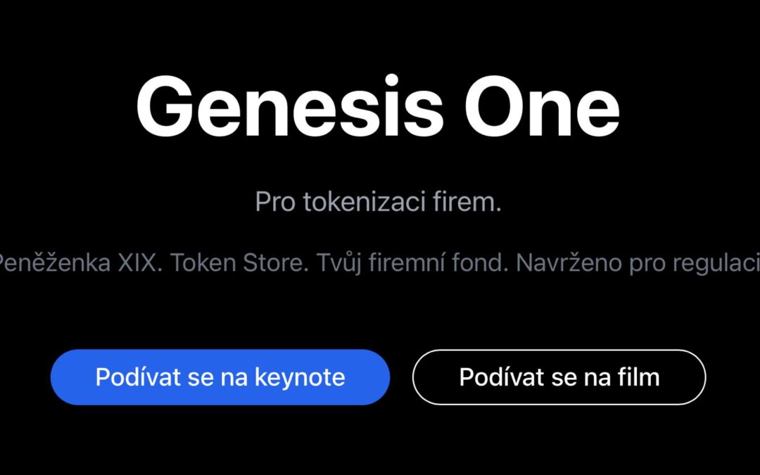 Britské XIXOIO, LTD. představilo Genesis One: architekturu regulované tokenizace pro centrální banky, burzy a depozitáře